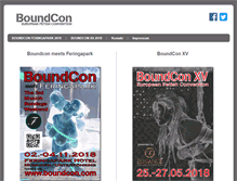 Tablet Screenshot of boundcon.com